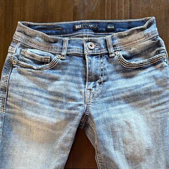 BKE Faded Blue Denim Jeans - Picture 3 of 11